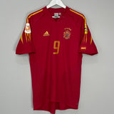 2004/06 SPAIN F.TORRES #9 HOME SHIRT (M) ADIDAS
