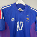 Shop 2002/04 FRANCE ZIDANE #10 HOME SHIRT (M) ADIDAS, classic football shirts, vintage football shirts & retro soccer jerseys at Cult Kits