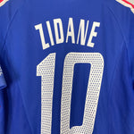 Shop 2002/04 FRANCE ZIDANE #10 HOME SHIRT (M) ADIDAS, classic football shirts, vintage football shirts & retro soccer jerseys at Cult Kits