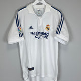 Shop 2001/02 REAL MADRID FIGO #10 HOME SHIRT (M) ADIDAS, classic football shirts, vintage football shirts & retro soccer jerseys at Cult Kits