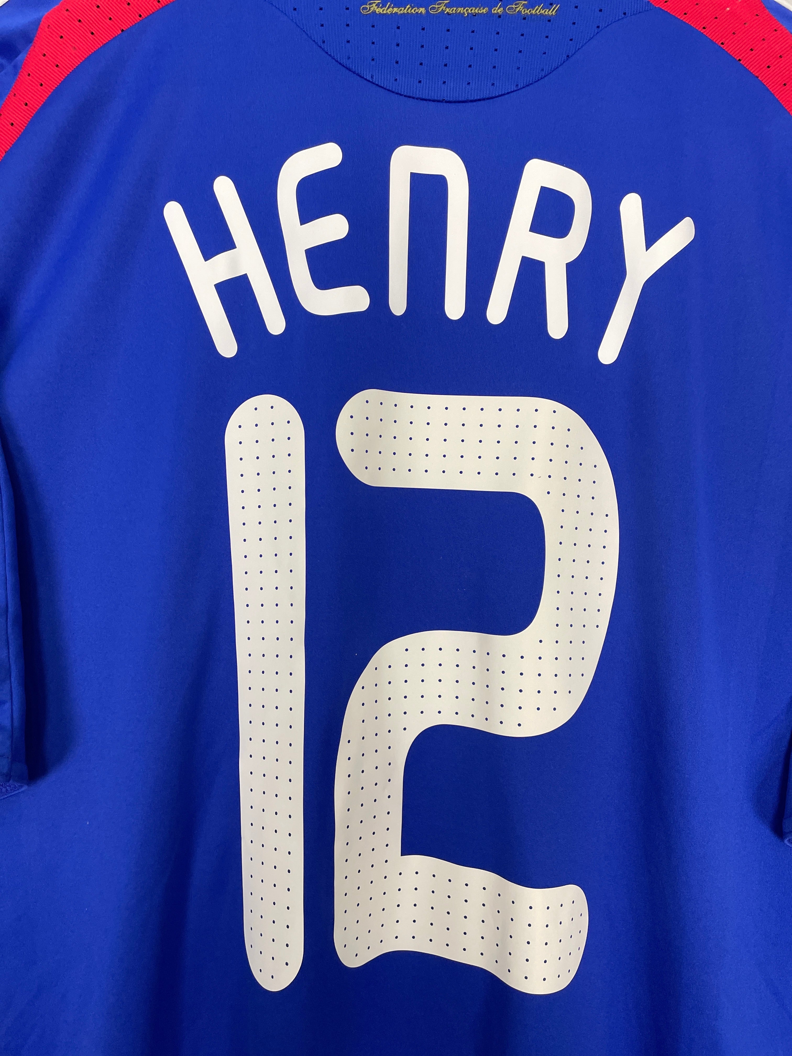 Shop 2007/08 FRANCE HENRY #12 HOME SHIRT (XL) ADIDAS, classic football shirts, vintage football shirts & retro soccer jerseys at Cult Kits