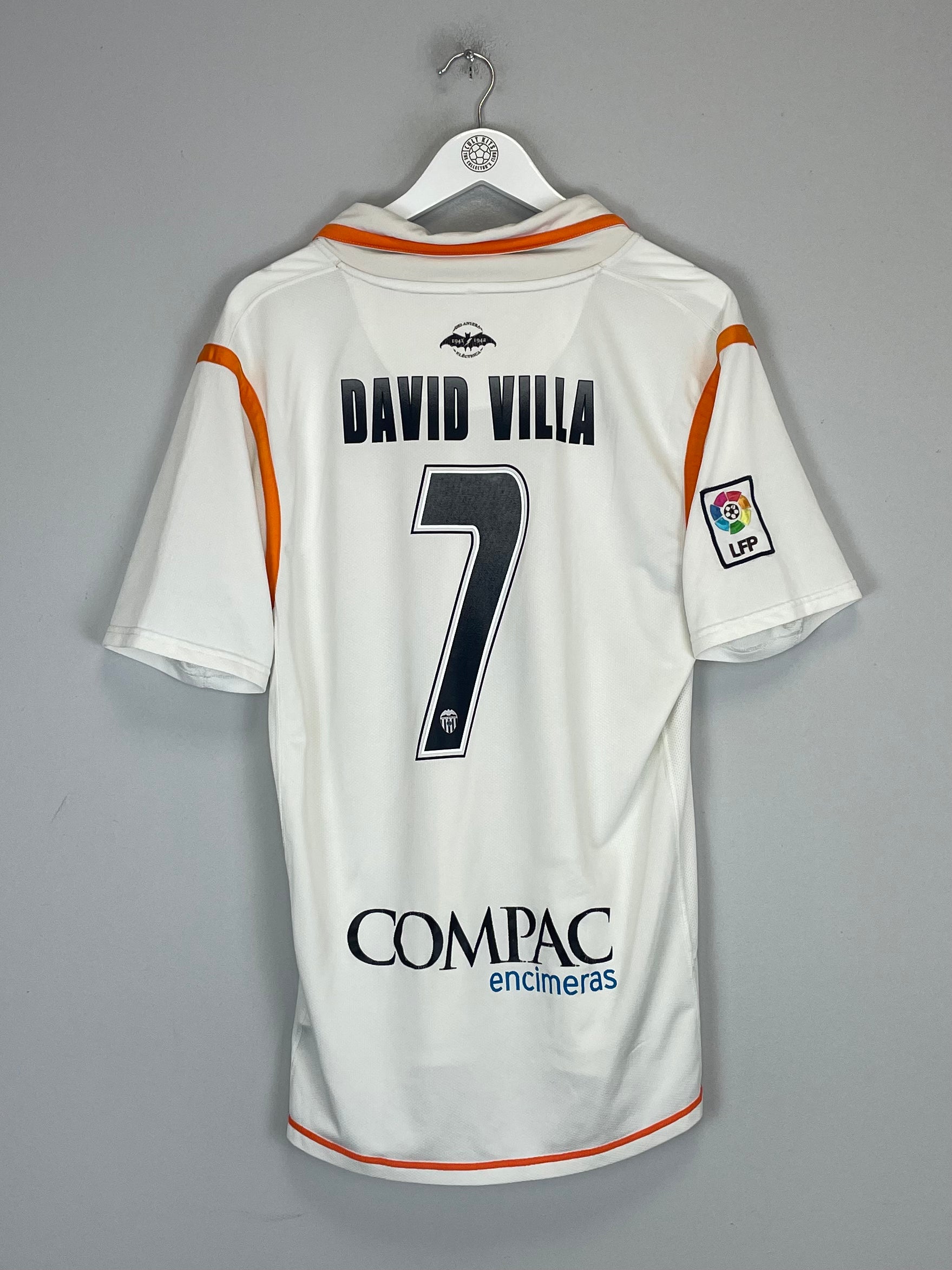 Shop 2007/08 VALENCIA DAVID VILLA #7 HOME SHIRT (L) NIKE, classic football shirts, vintage football shirts & retro soccer jerseys at Cult Kits