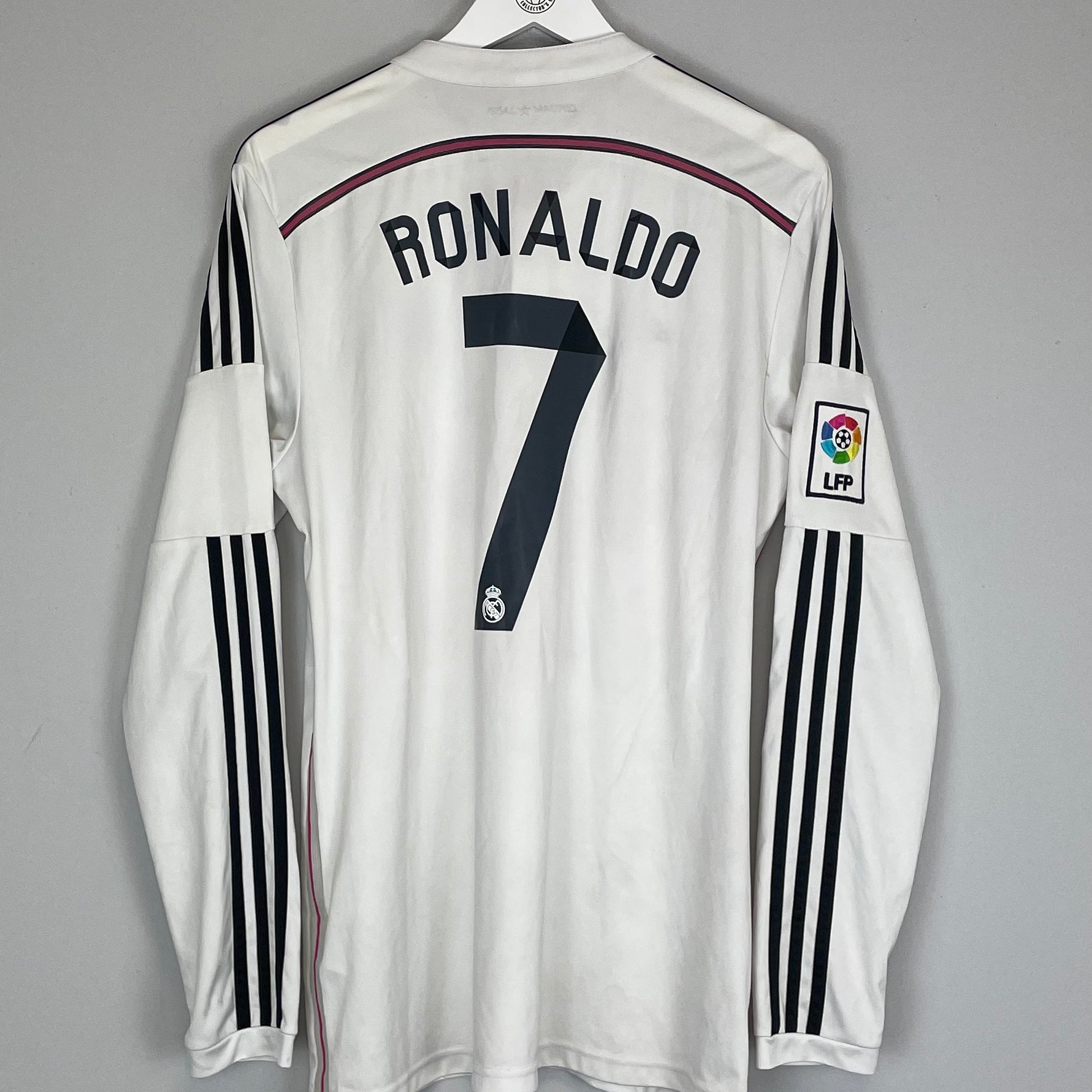 Shop 2014/15 REAL MADRID RONALDO #7 L/S HOME SHIRT (L) ADIDAS, classic football shirts, vintage football shirts & retro soccer jerseys at Cult Kits