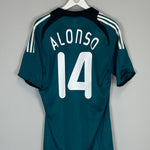 Shop 2008/09 LIVERPOOL ALONSO #14 AWAY SHIRT (L) ADIDAS, classic football shirts, vintage football shirts & retro soccer jerseys at Cult Kits