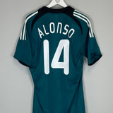 Shop 2008/09 LIVERPOOL ALONSO #14 AWAY SHIRT (L) ADIDAS, classic football shirts, vintage football shirts & retro soccer jerseys at Cult Kits