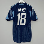 Shop 2004/05 ARGENTINA MESSI #18 AWAY SHIRT (M) ADIDAS, classic football shirts, vintage football shirts & retro soccer jerseys at Cult Kits