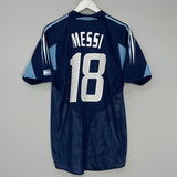 Shop 2004/05 ARGENTINA MESSI #18 AWAY SHIRT (M) ADIDAS, classic football shirts, vintage football shirts & retro soccer jerseys at Cult Kits