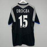 2004/05 CHELSEA DROGBA #15 AWAY SHIRT (XL) UMBRO