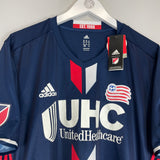 Shop 2016/17 NEW ENGLAND REVOLUTION *BNWT* HOME SHIRT (XL) ADIDAS, classic football shirts, vintage football shirts & retro soccer jerseys at Cult Kits