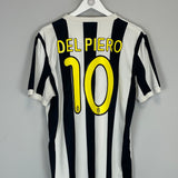 Shop 2009/10 JUVENTUS DEL PIERO #10 HOME SHIRT (L) NIKE, classic football shirts, vintage football shirts & retro soccer jerseys at Cult Kits