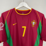 Shop 2002/04 PORTUGAL FIGO #7 HOME SHIRT (M) NIKE, classic football shirts, vintage football shirts & retro soccer jerseys at Cult Kits