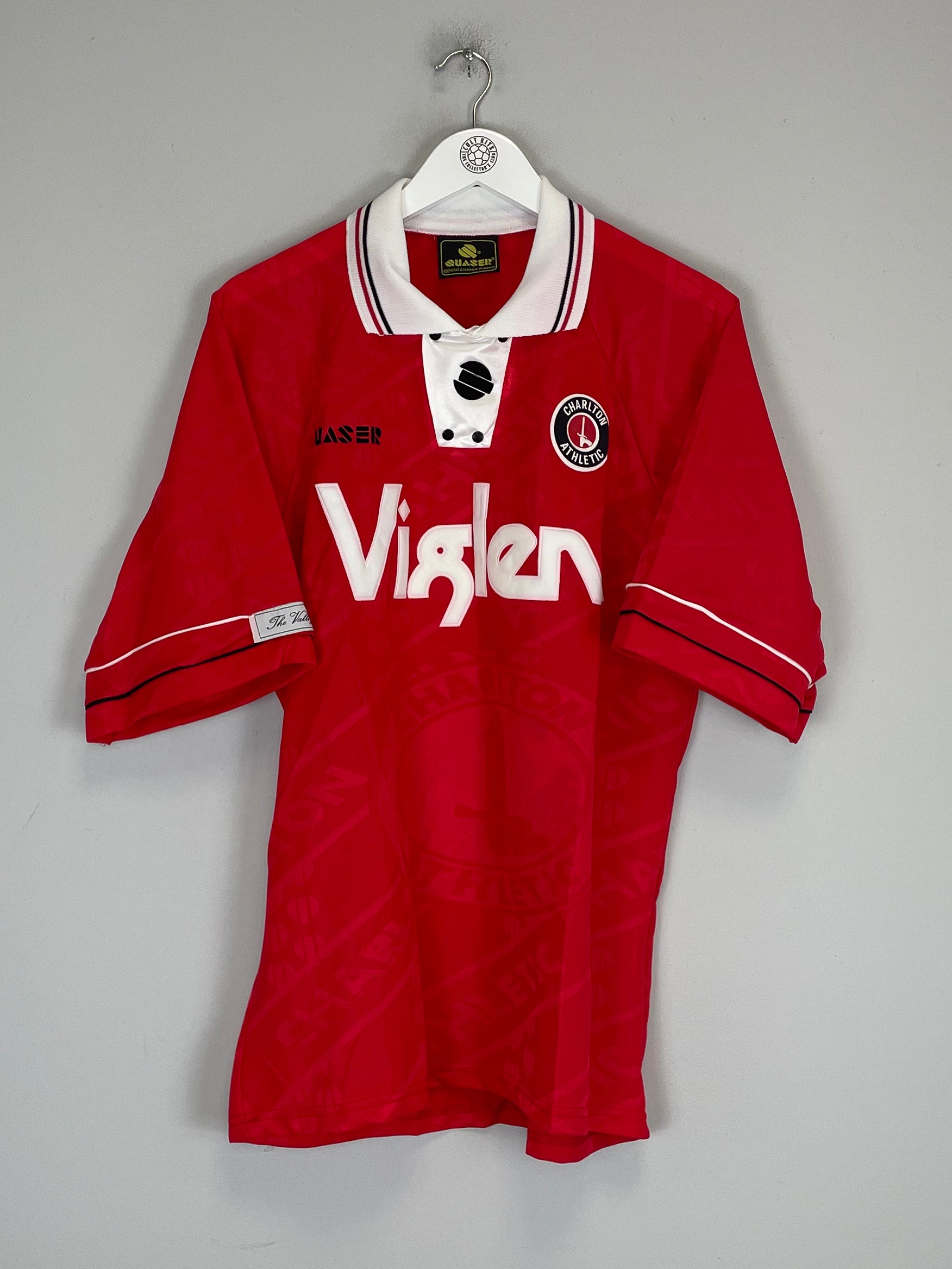 Shop 1994/96 CHARLTON *MINT* HOME SHIRT (L) QUASER, classic football shirts, vintage football shirts & retro soccer jerseys at Cult Kits