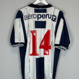 1998 ALIANZA LIMA #14 HOME SHIRT (L) PENALTY