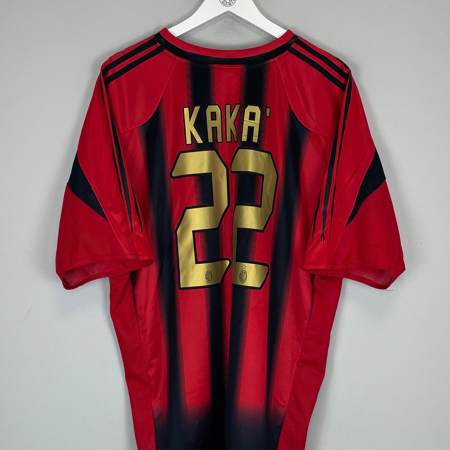 Shop 2004/05 AC MILAN KAKA #22 HOME SHIRT (XXL) ADIDAS, classic football shirts, vintage football shirts & retro soccer jerseys at Cult Kits