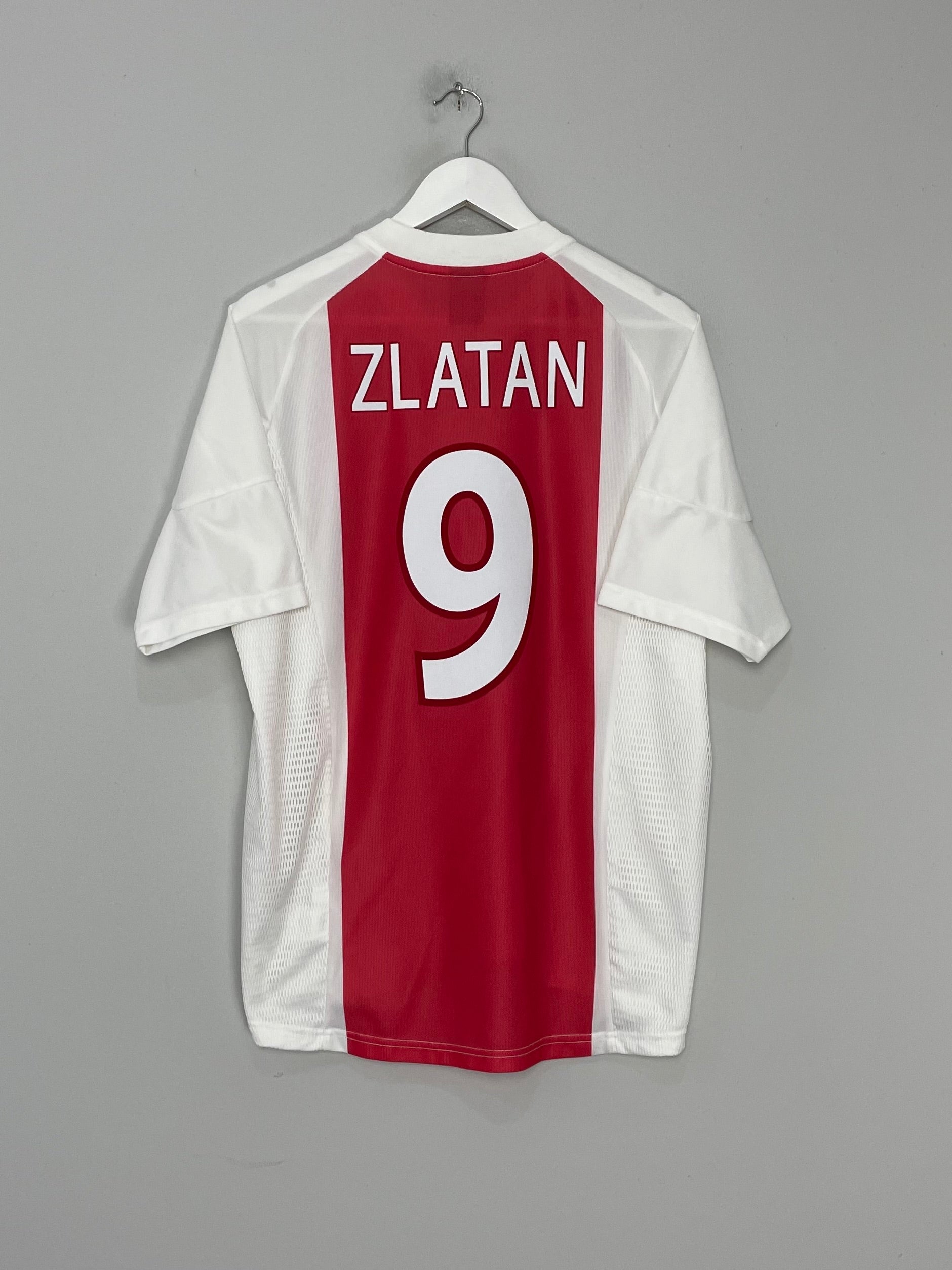 Shop 2002/03 AJAX ZLATAN #9 HOME SHIRT (M) ADIDAS, classic football shirts, vintage football shirts & retro soccer jerseys at Cult Kits