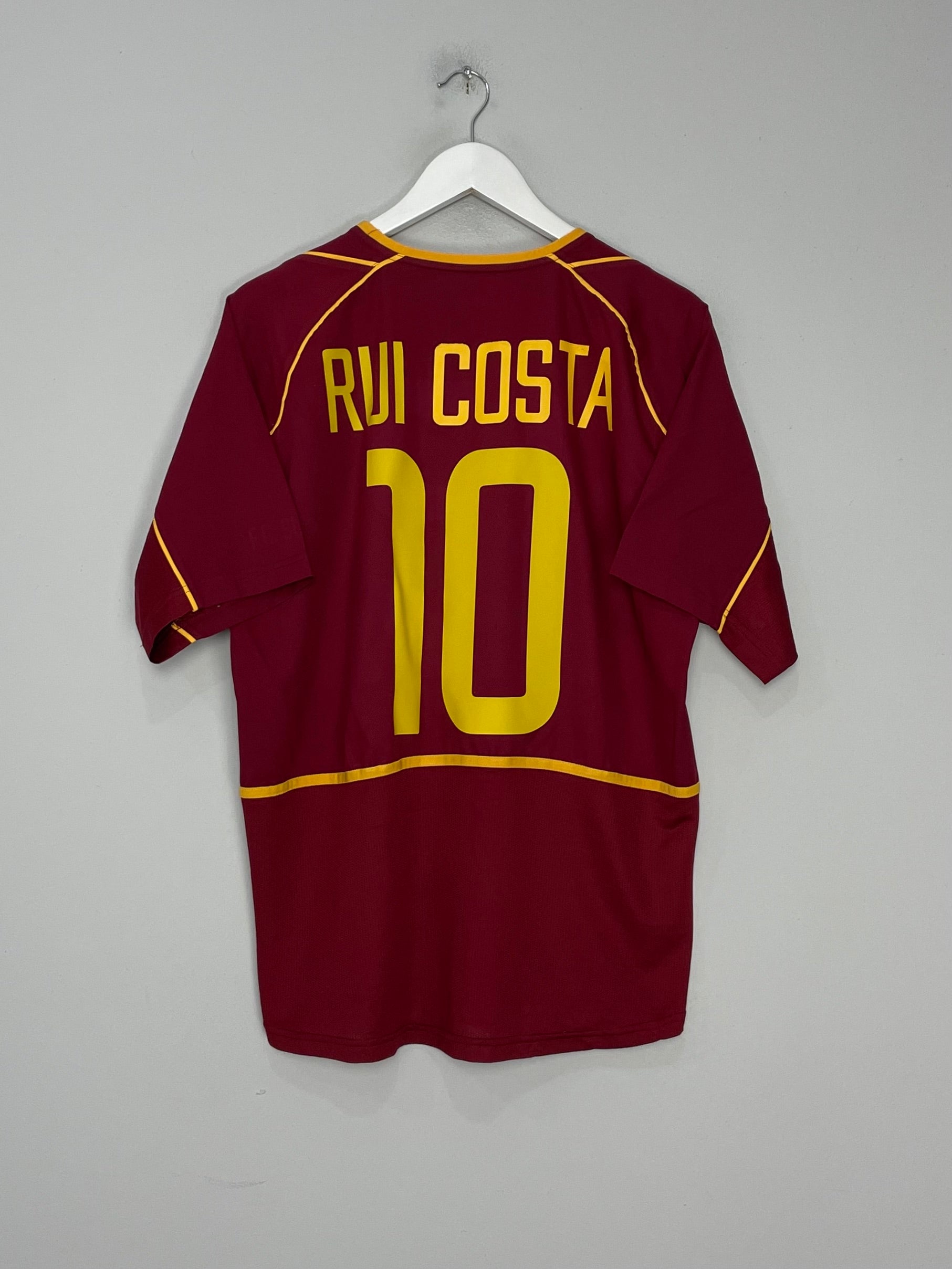 Shop 2002/04 PORTUGAL RUI COSTA #10 HOME SHIRT (M) NIKE, classic football shirts, vintage football shirts & retro soccer jerseys at Cult Kits
