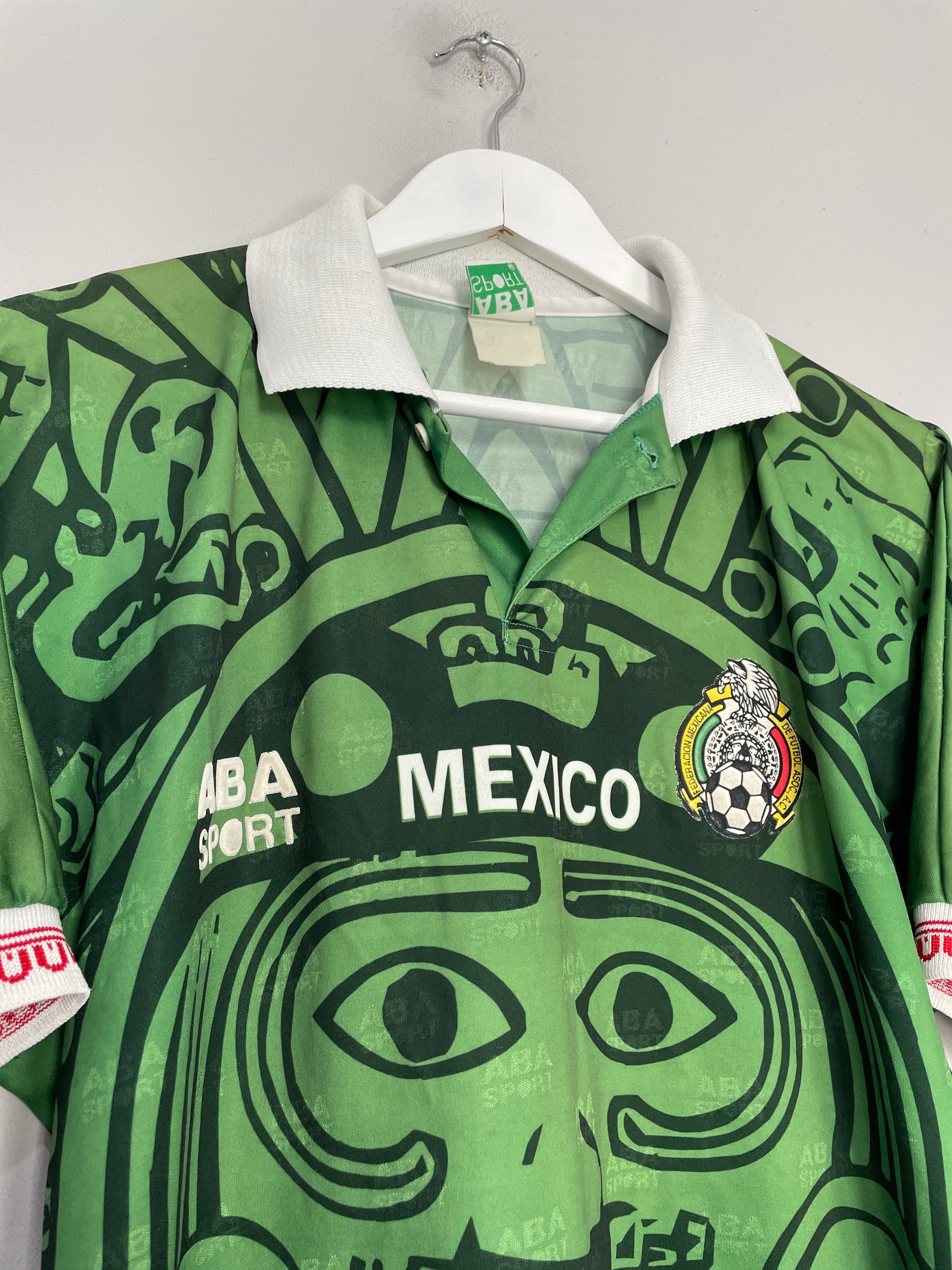 Shop 1998/99 MEXICO HOME SHIRT (M) ABA SPORT, classic football shirts, vintage football shirts & retro soccer jerseys at Cult Kits