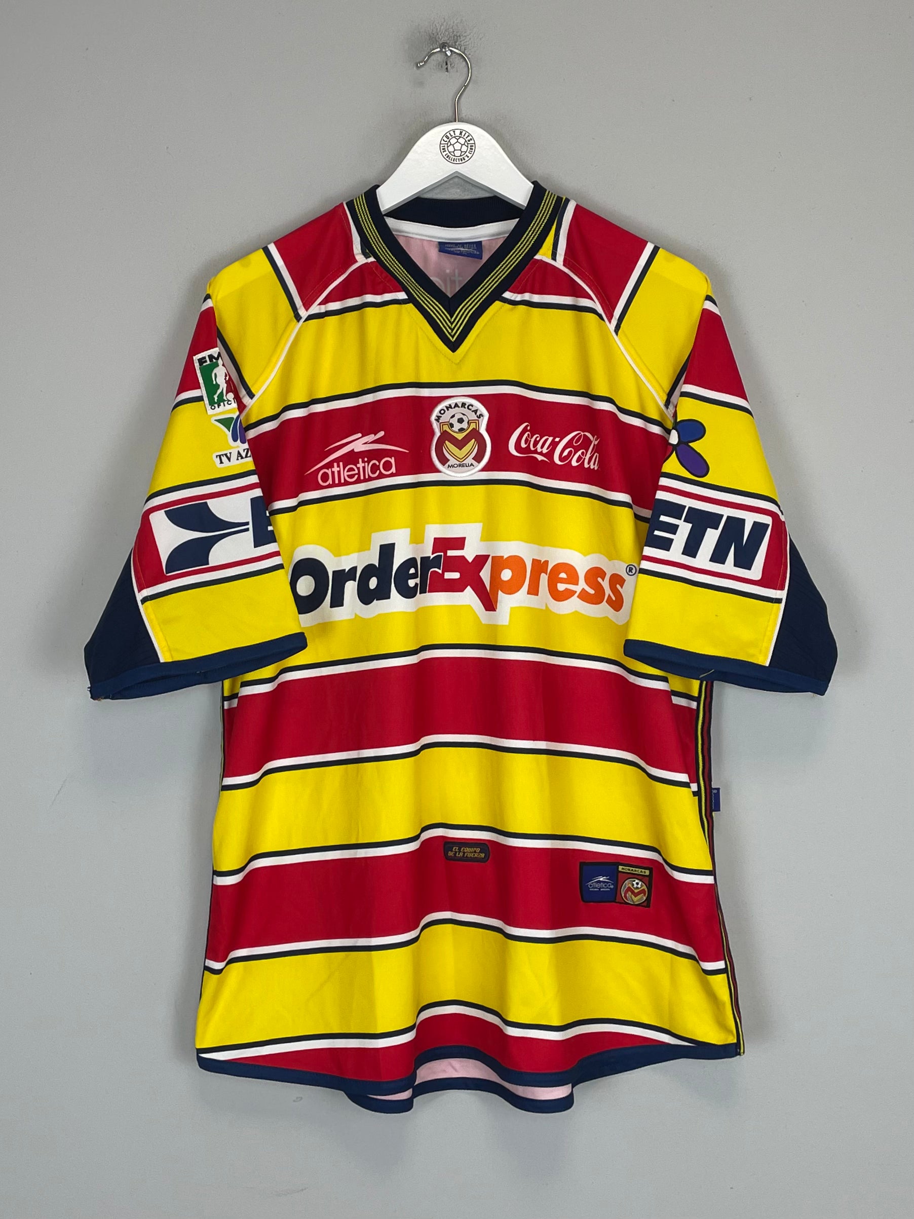 Shop 2000/01 MONARCAS MORELIA HOME SHIRT (XL) ATLETICA, classic football shirts, vintage football shirts & retro soccer jerseys at Cult Kits