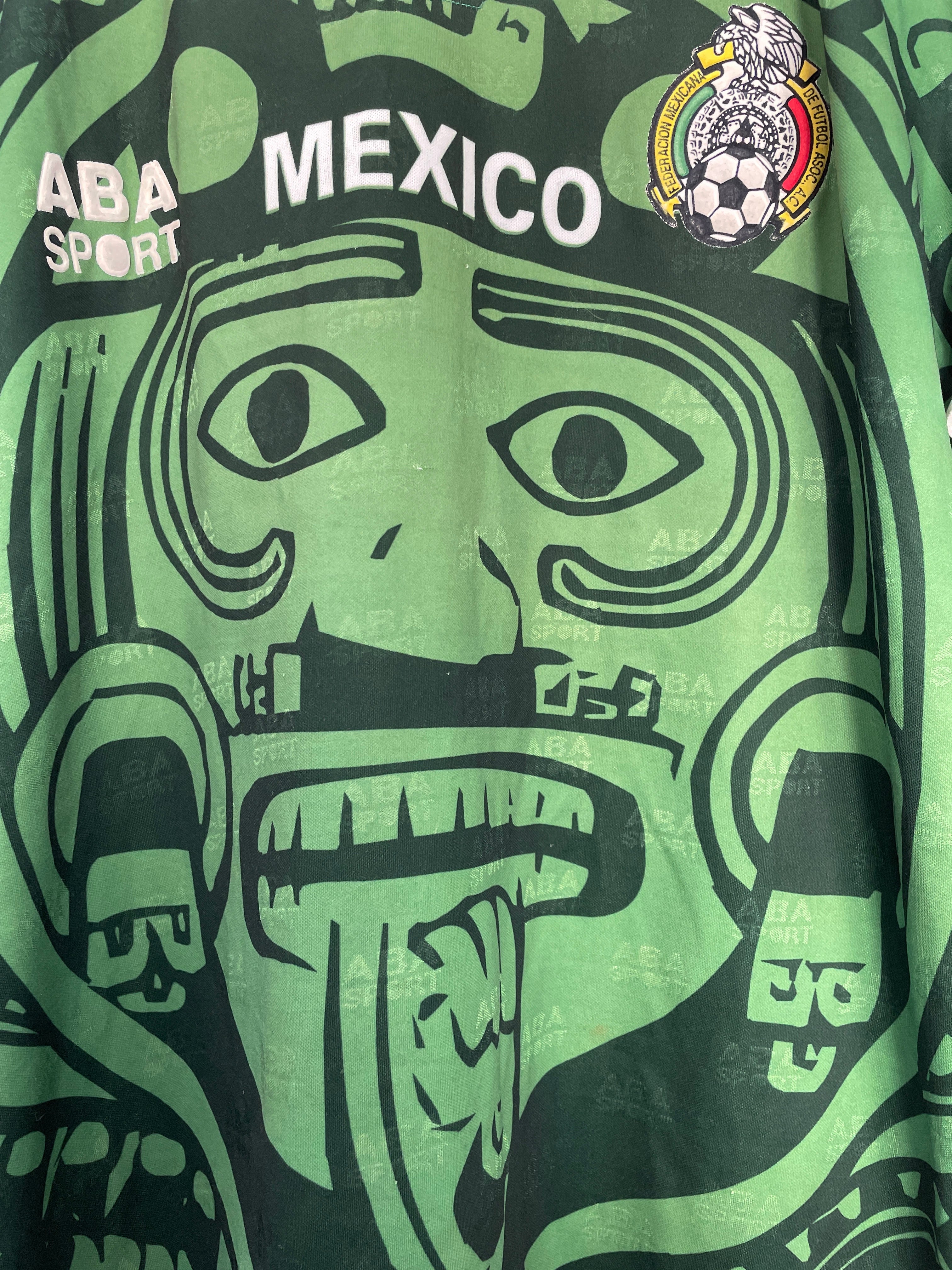 Shop 1998/99 MEXICO HOME SHIRT (M) ABA SPORT, classic football shirts, vintage football shirts & retro soccer jerseys at Cult Kits