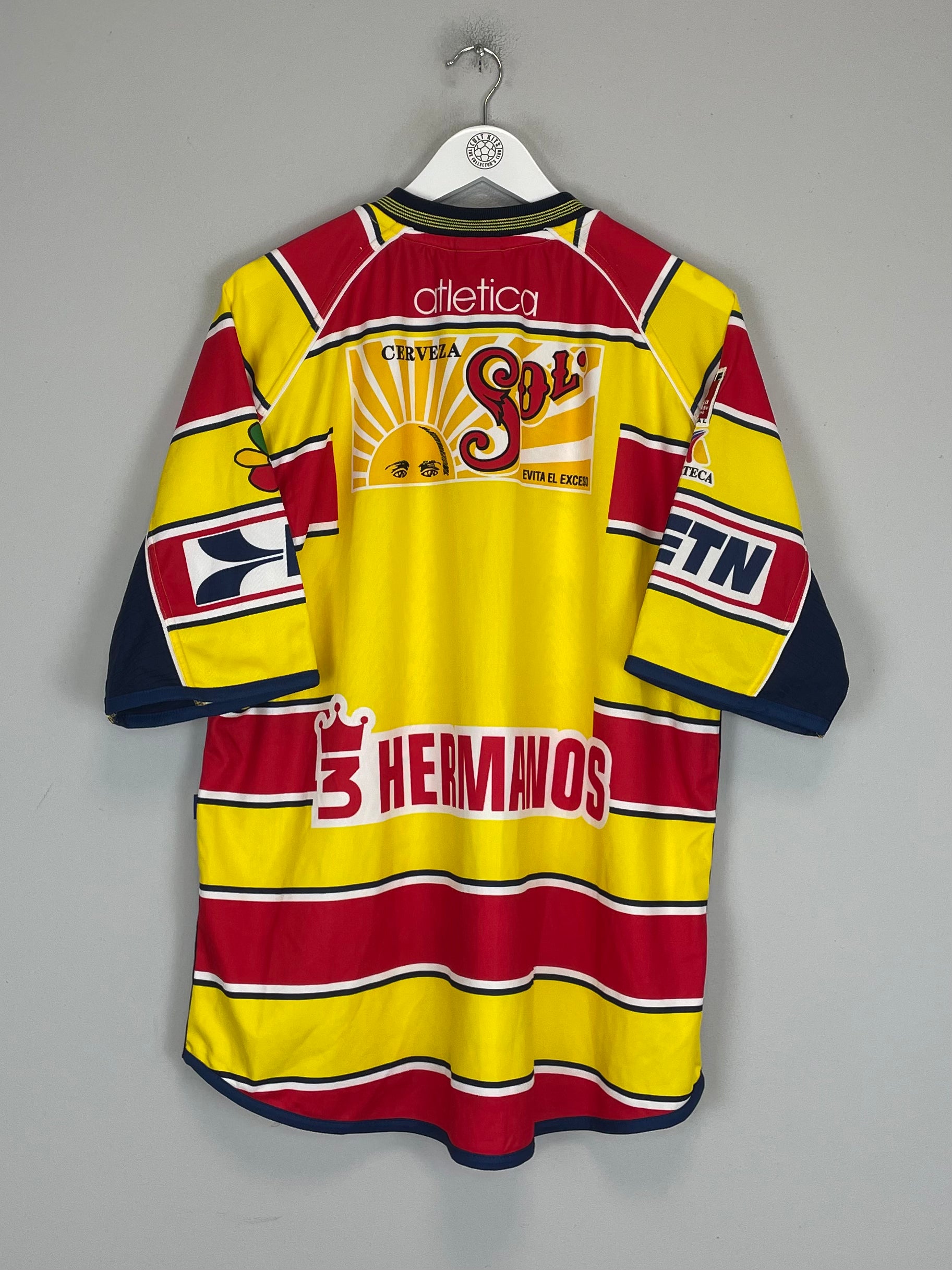 Shop 2000/01 MONARCAS MORELIA HOME SHIRT (XL) ATLETICA, classic football shirts, vintage football shirts & retro soccer jerseys at Cult Kits