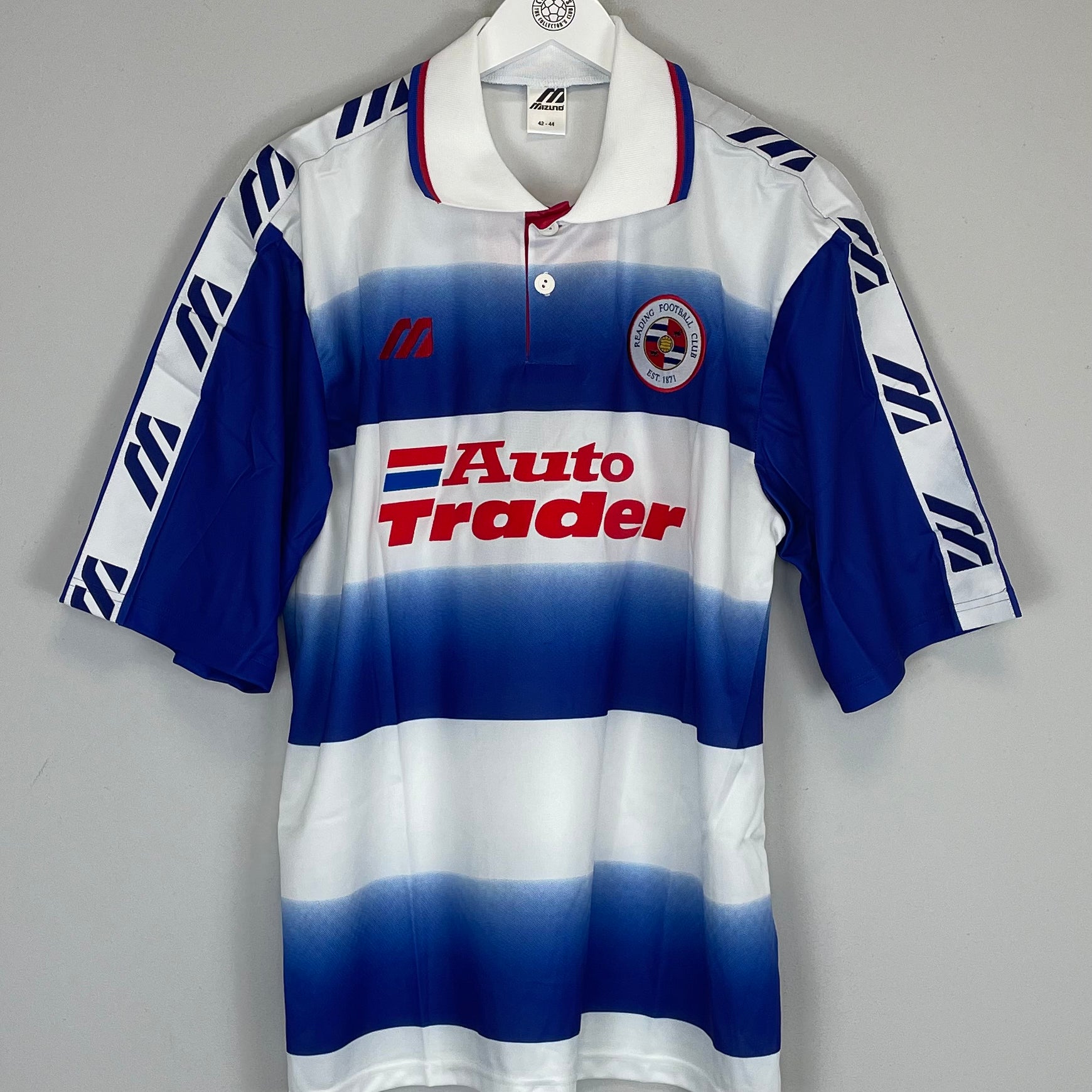 Shop 1998/99 READING *MINT* HOME SHIRT (L) MIZUNO, classic football shirts, vintage football shirts & retro soccer jerseys at Cult Kits