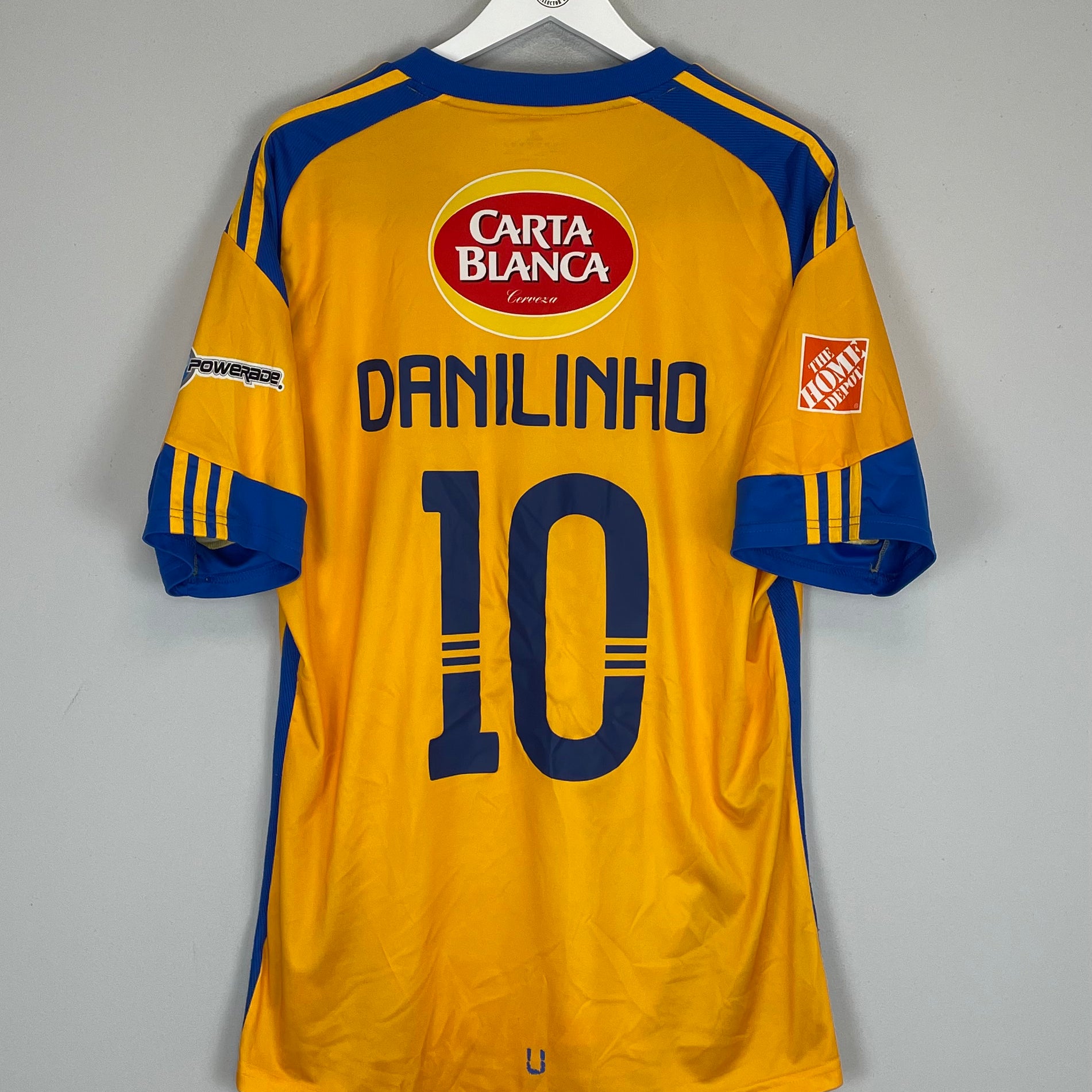 Shop 2012/13 TIGRES DANILINHO #10 HOME SHIRT (XL) ADIDAS, classic football shirts, vintage football shirts & retro soccer jerseys at Cult Kits