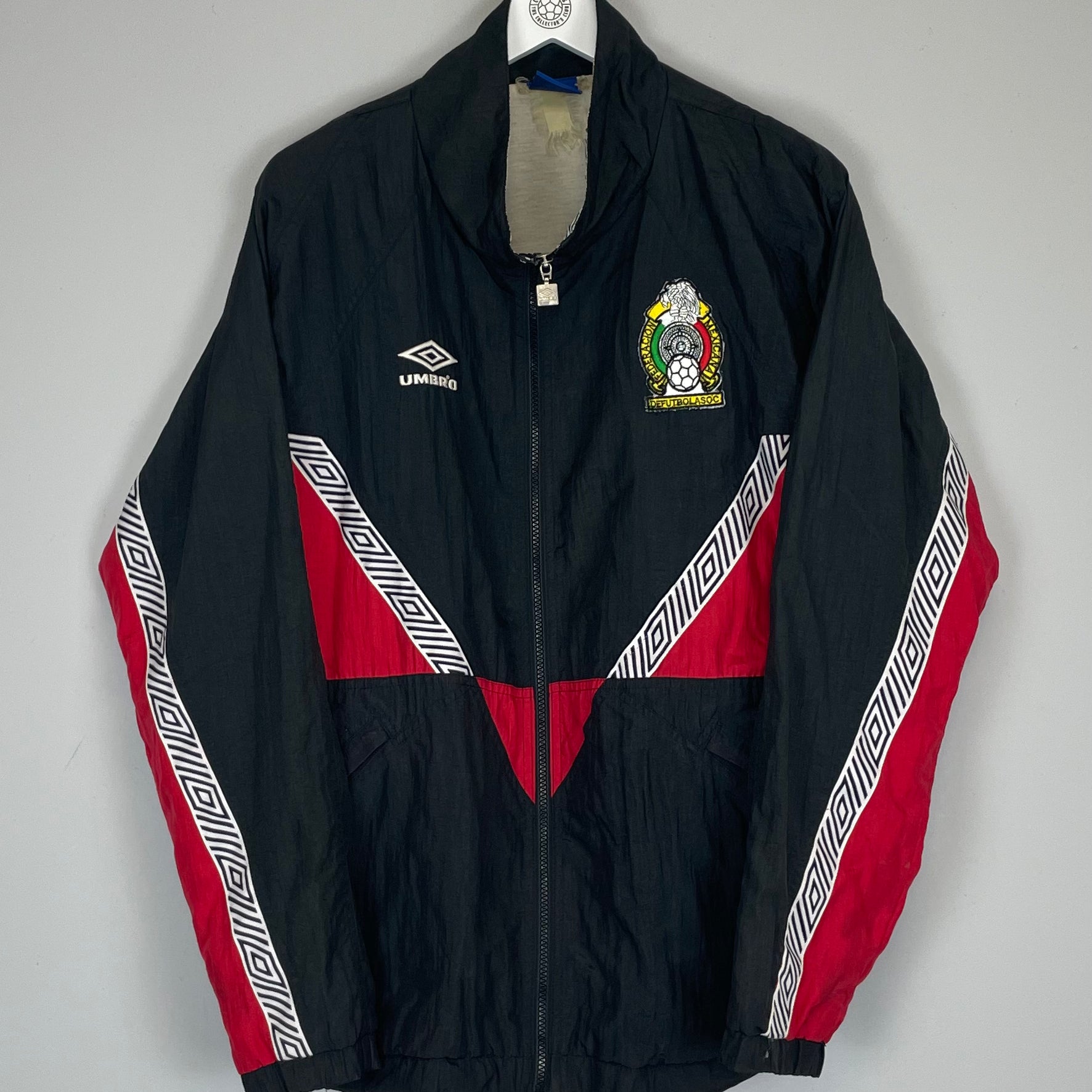 Shop 1996 MEXICO TRACK JACKET (L) UMBRO, classic football shirts, vintage football shirts & retro soccer jerseys at Cult Kits