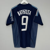 Shop 2002/04 ARGENTINA BATISTUTA #9 AWAY SHIRT (M) ADIDAS, classic football shirts, vintage football shirts & retro soccer jerseys at Cult Kits
