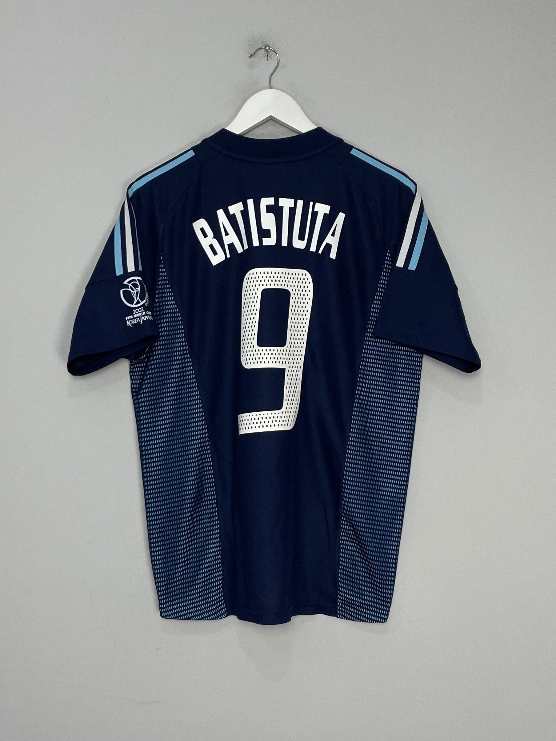 Shop 2002/04 ARGENTINA BATISTUTA #9 AWAY SHIRT (M) ADIDAS, classic football shirts, vintage football shirts & retro soccer jerseys at Cult Kits