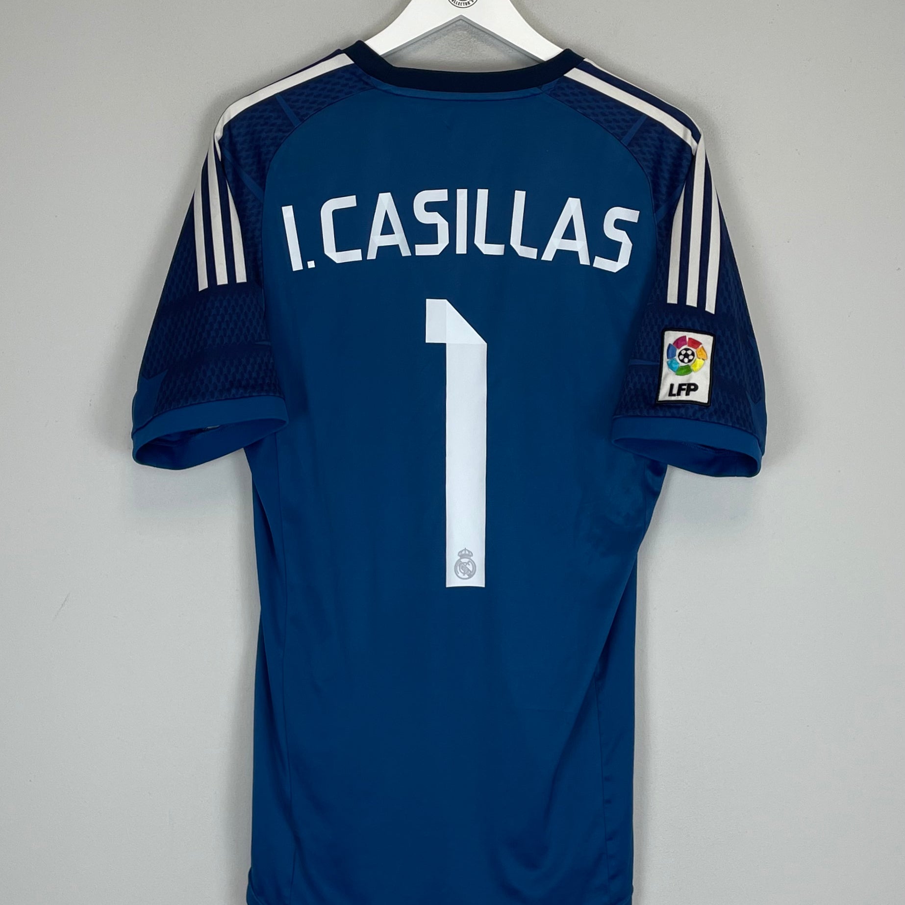 Shop 2014/15 REAL MADRID CASILLAS #1 GK SHIRT (M) ADIDAS, classic football shirts, vintage football shirts & retro soccer jerseys at Cult Kits