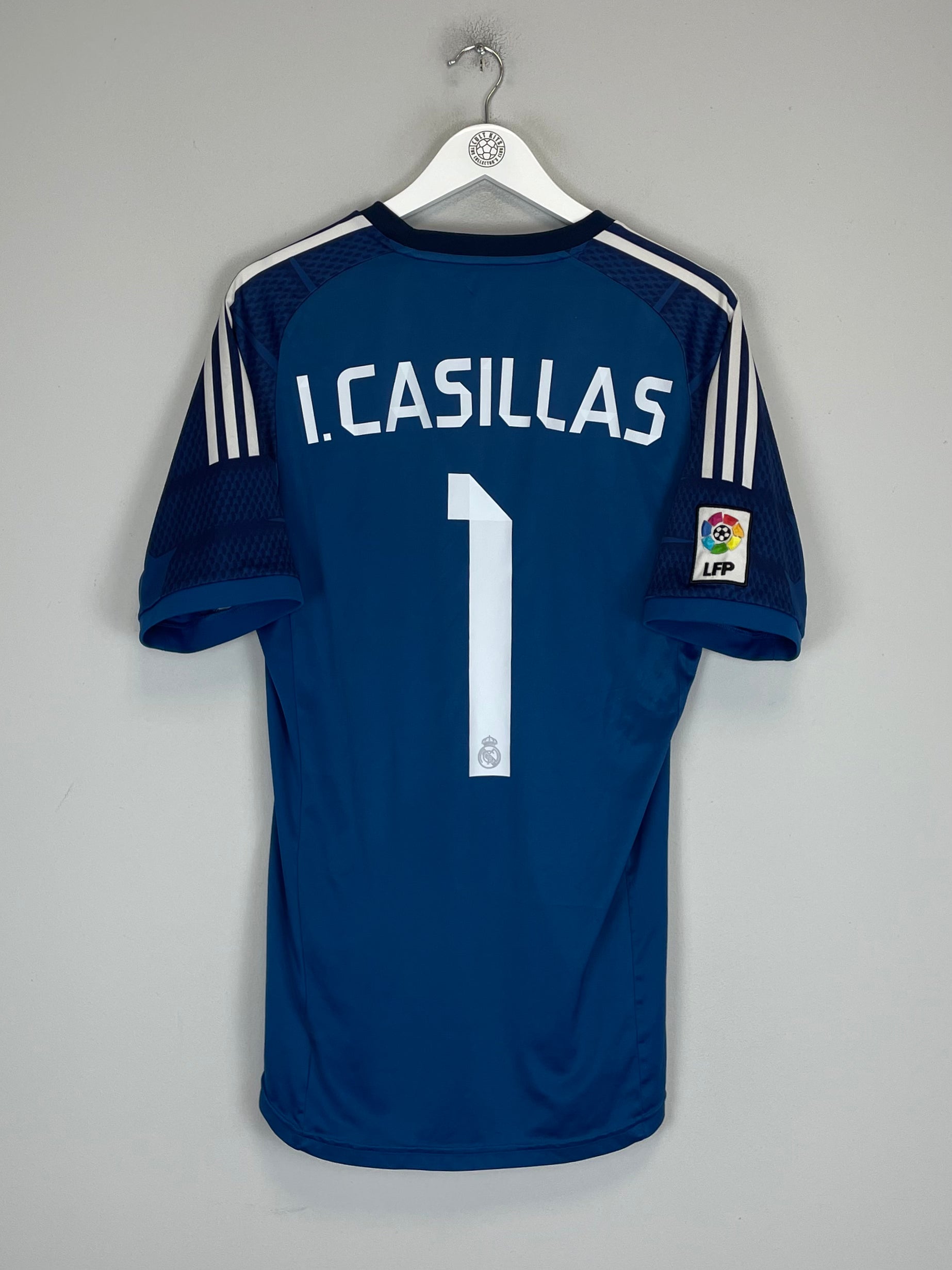 Shop 2014/15 REAL MADRID CASILLAS #1 GK SHIRT (M) ADIDAS, classic football shirts, vintage football shirts & retro soccer jerseys at Cult Kits