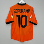 Shop 2000/02 NETHERLANDS BERGKAMP #10 HOME SHIRT (S) NIKE, classic football shirts, vintage football shirts & retro soccer jerseys at Cult Kits