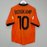 Shop 2000/02 NETHERLANDS BERGKAMP #10 HOME SHIRT (S) NIKE, classic football shirts, vintage football shirts & retro soccer jerseys at Cult Kits