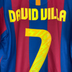 Shop 2010/11 BARCELONA DAVID VILLA #7 HOME SHIRT (L) NIKE, classic football shirts, vintage football shirts & retro soccer jerseys at Cult Kits