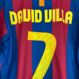 Shop 2010/11 BARCELONA DAVID VILLA #7 HOME SHIRT (L) NIKE, classic football shirts, vintage football shirts & retro soccer jerseys at Cult Kits