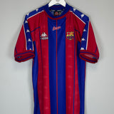 Shop 1997/98 BARCELONA STOICHKOV #8 HOME SHIRT (XL) KAPPA, classic football shirts, vintage football shirts & retro soccer jerseys at Cult Kits