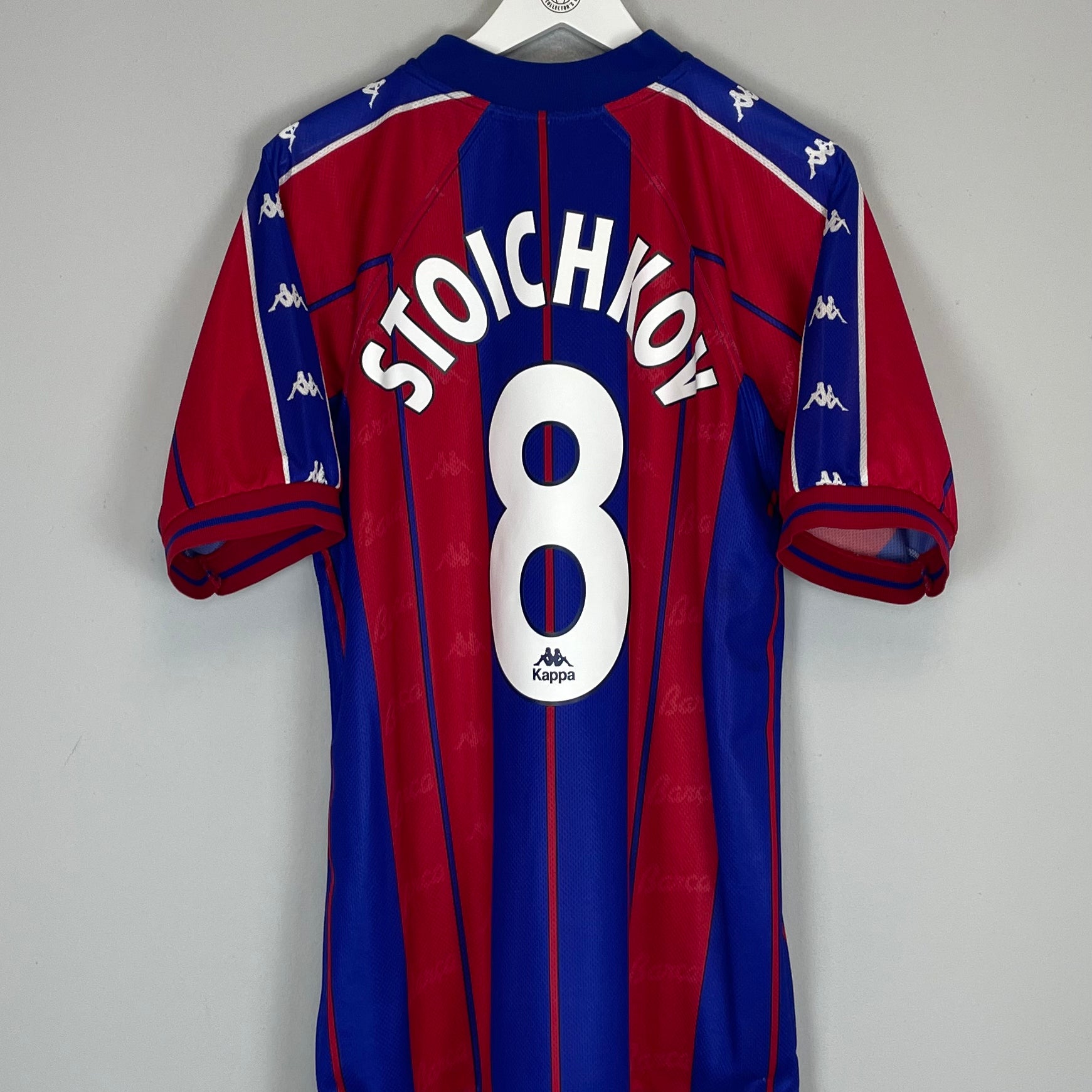 Shop 1997/98 BARCELONA STOICHKOV #8 HOME SHIRT (XL) KAPPA, classic football shirts, vintage football shirts & retro soccer jerseys at Cult Kits