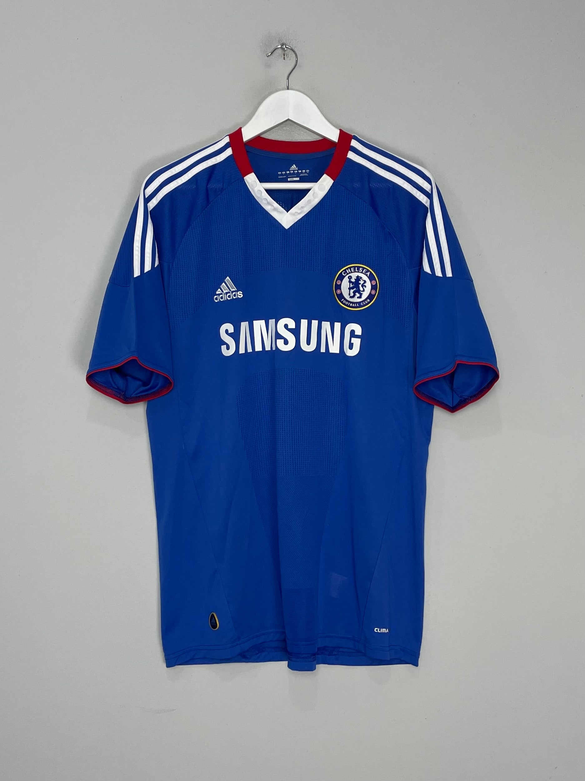 Shop 2010/11 CHELSEA DROGBA #11 HOME SHIRT (L) ADIDAS, classic football shirts, vintage football shirts & retro soccer jerseys at Cult Kits