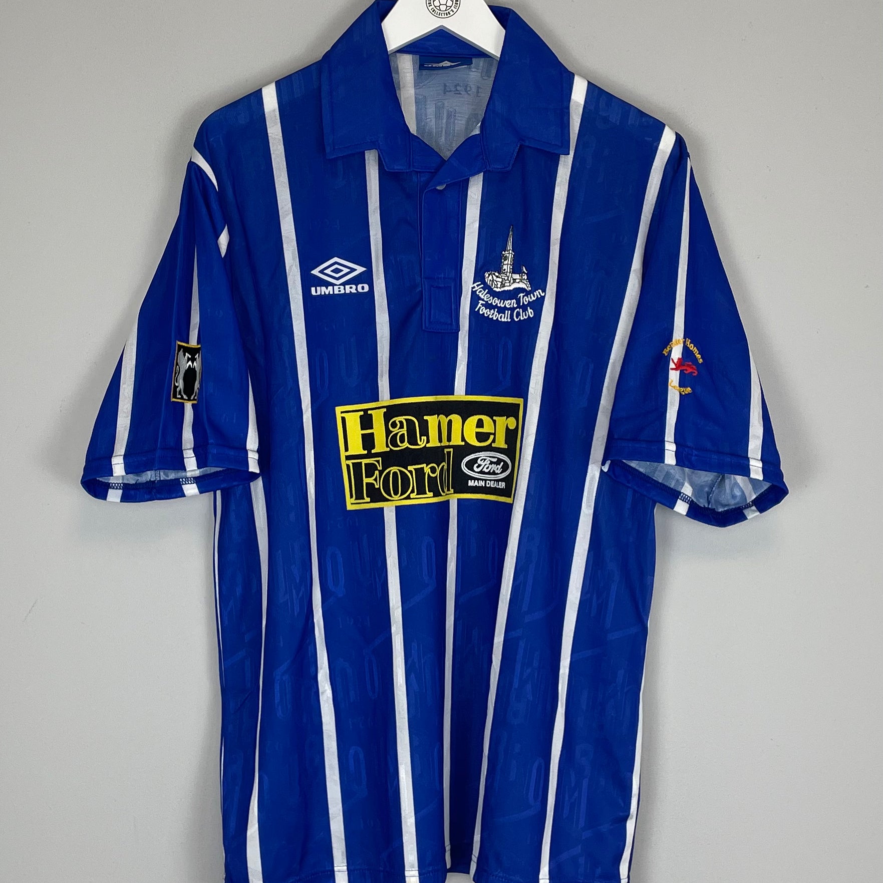 Shop 1995/96 HALESTOWN FC *MINT* HOME SHIRT (L) UMBRO, classic football shirts, vintage football shirts & retro soccer jerseys at Cult Kits
