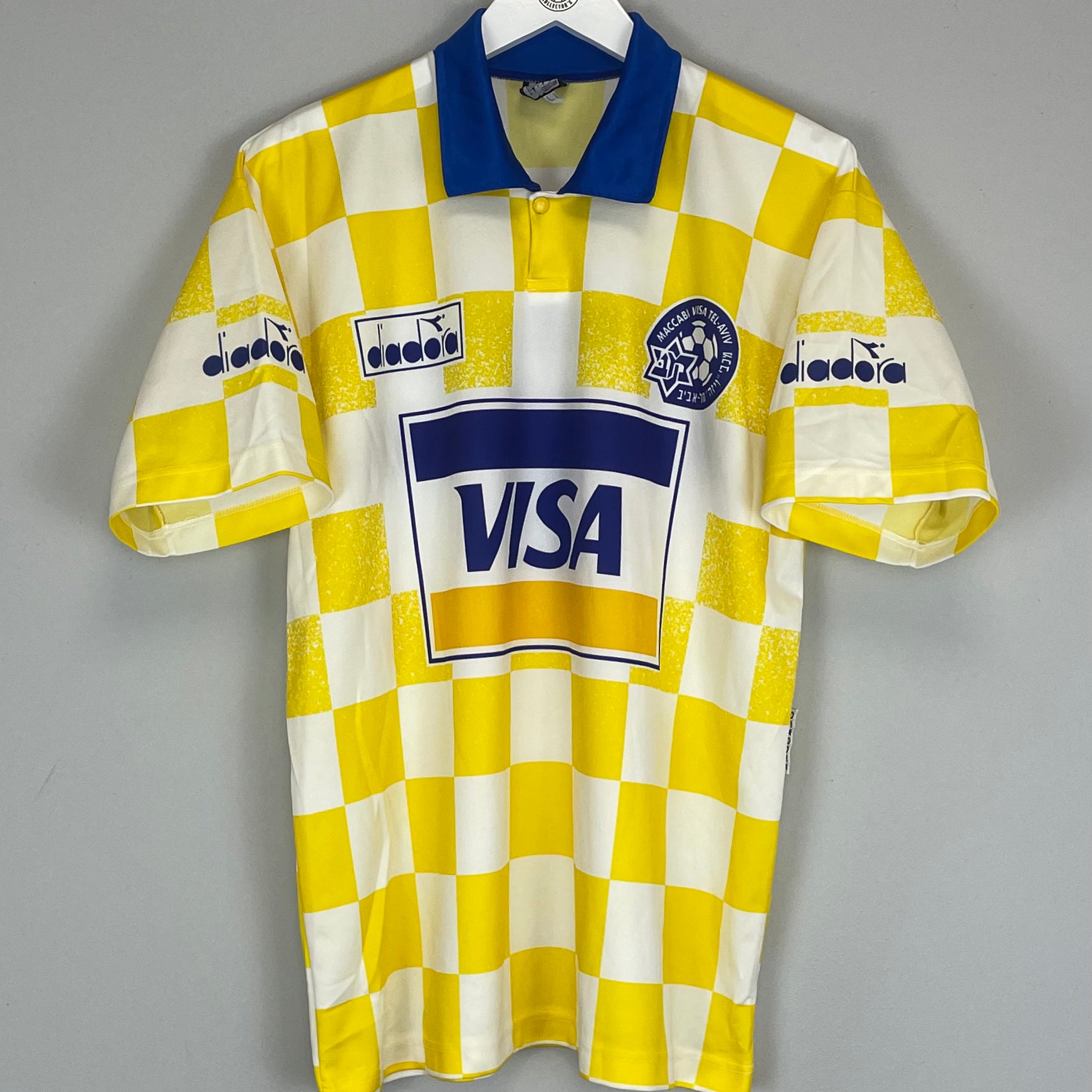 Shop 1994/95 MACCABI TEL AVIV #7 HOME SHIRT (L) DIADORA, classic football shirts, vintage football shirts & retro soccer jerseys at Cult Kits