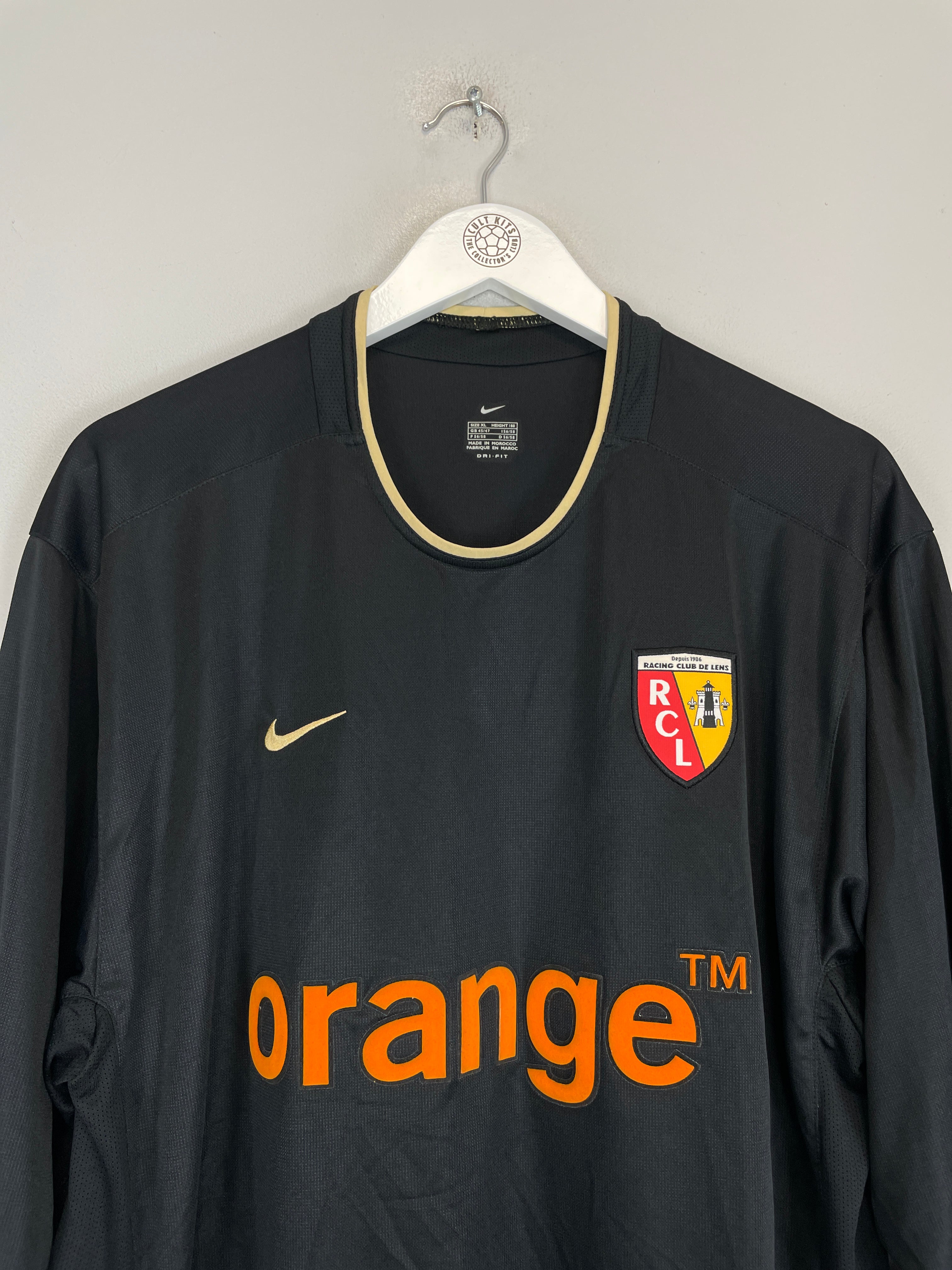 Shop 2002/03 RC LENS L/S AWAY SHIRT (XL) NIKE, classic football shirts, vintage football shirts & retro soccer jerseys at Cult Kits