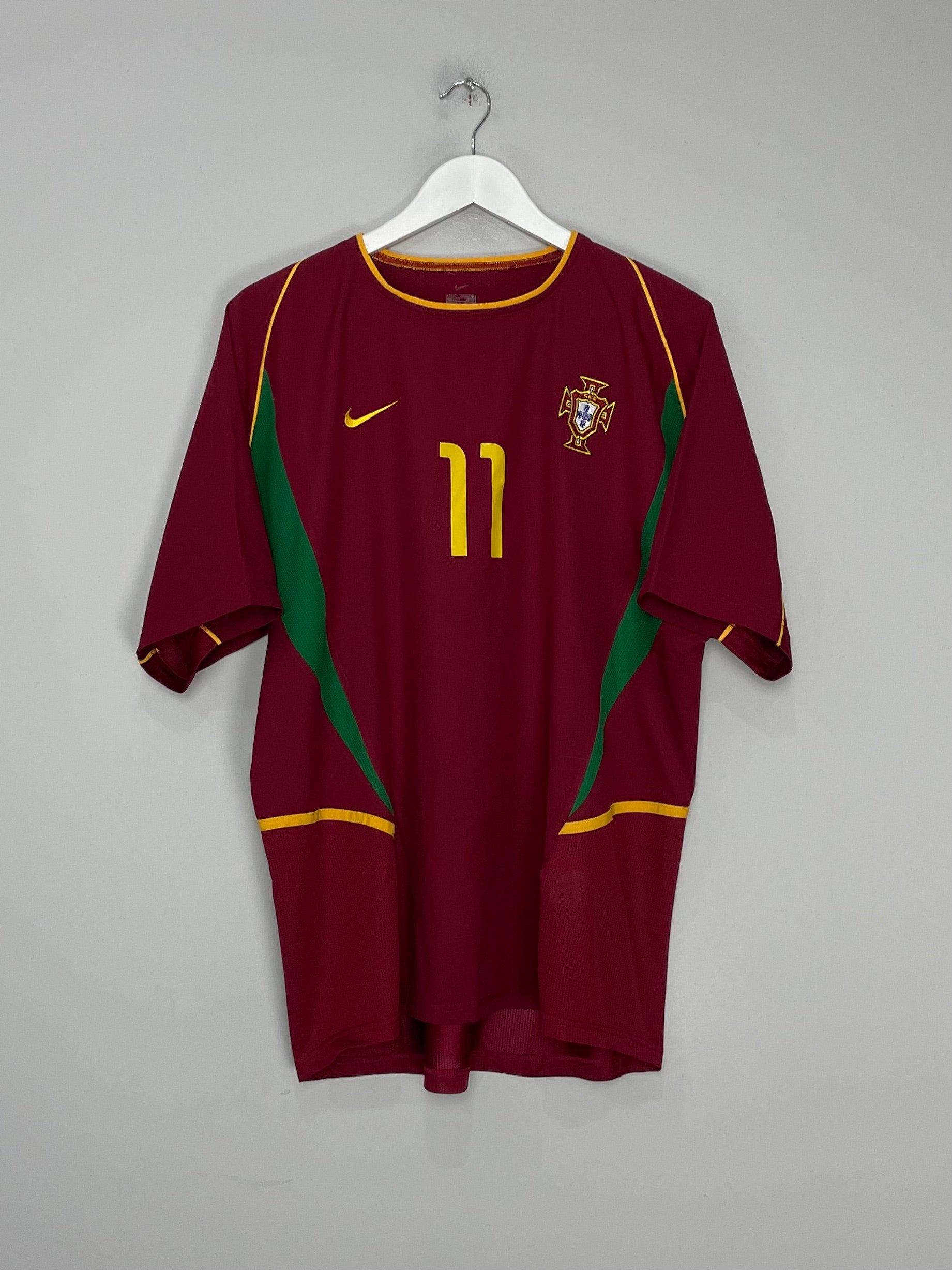 Shop 2002/04 PORTUGAL C.RONALDO #11 HOME SHIRT (L) NIKE, classic football shirts, vintage football shirts & retro soccer jerseys at Cult Kits