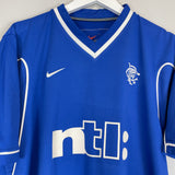 1999/01 RANGERS HOME SHIRT (L) NIKE