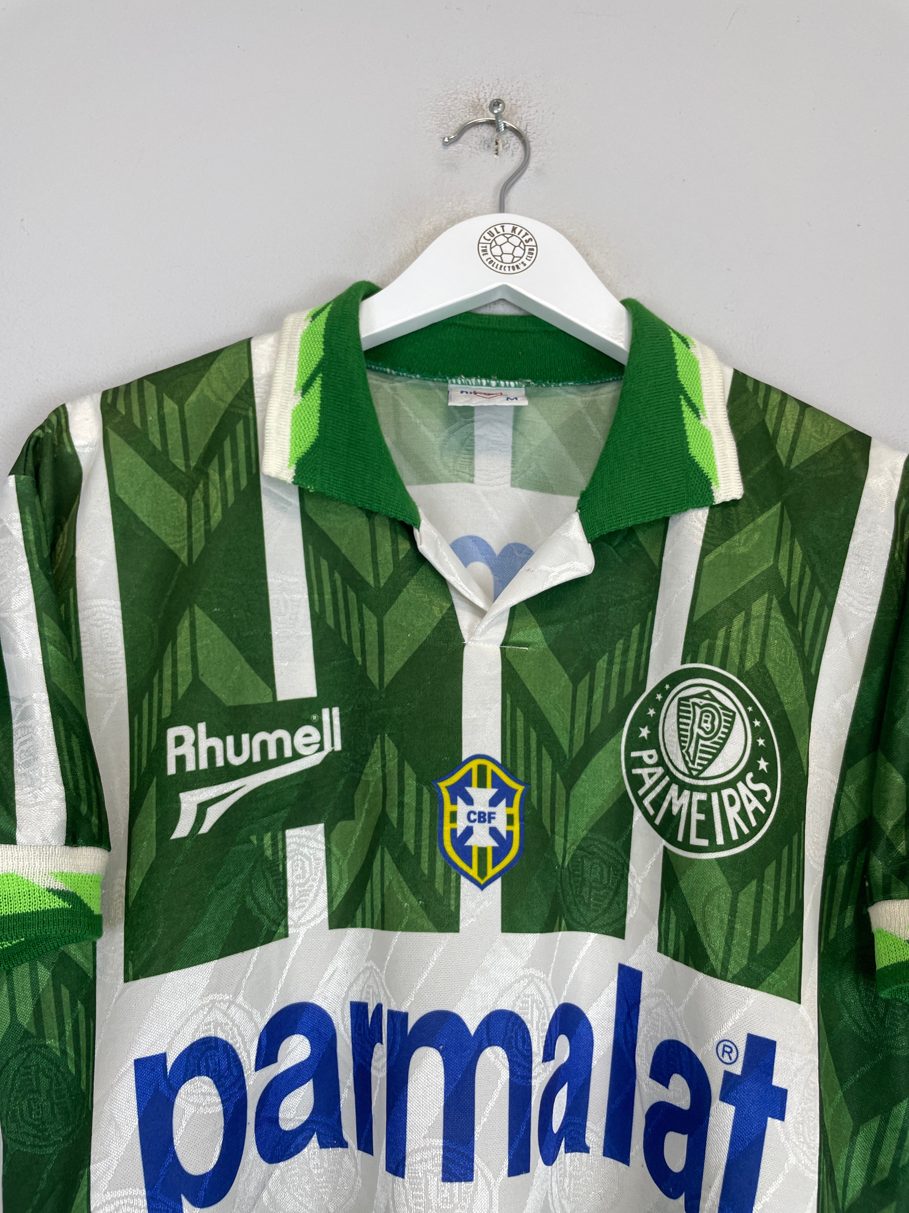 Shop 1996 PALMEIRAS #10 HOME SHIRT (M) RHUMMEL, classic football shirts, vintage football shirts & retro soccer jerseys at Cult Kits