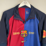 Shop 1999/00 BARCELONA GUARDIOLA #4 *CENTENARY* HOME SHIRT (L) NIKE, classic football shirts, vintage football shirts & retro soccer jerseys at Cult Kits