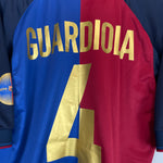 Shop 1999/00 BARCELONA GUARDIOLA #4 *CENTENARY* HOME SHIRT (L) NIKE, classic football shirts, vintage football shirts & retro soccer jerseys at Cult Kits
