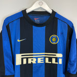 Shop 1999/00 INTER MILAN RONALDO #9 HOME SHIRT (L) NIKE, classic football shirts, vintage football shirts & retro soccer jerseys at Cult Kits