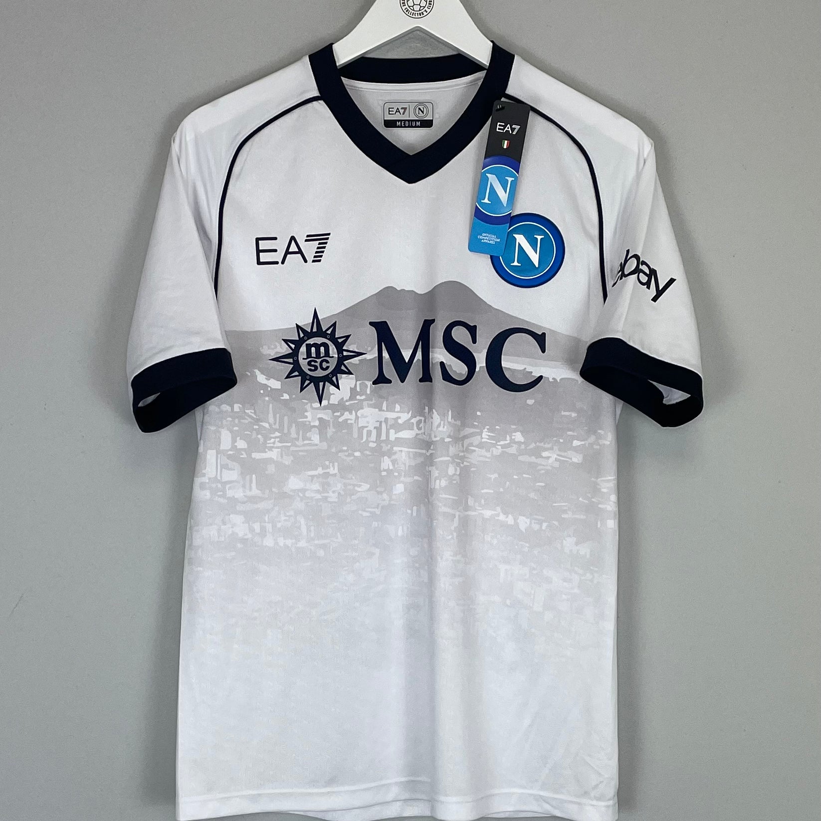 Shop 2023/24 NAPOLI *BNWT* AWAY SHIRT (M) EA7, classic football shirts, vintage football shirts & retro soccer jerseys at Cult Kits