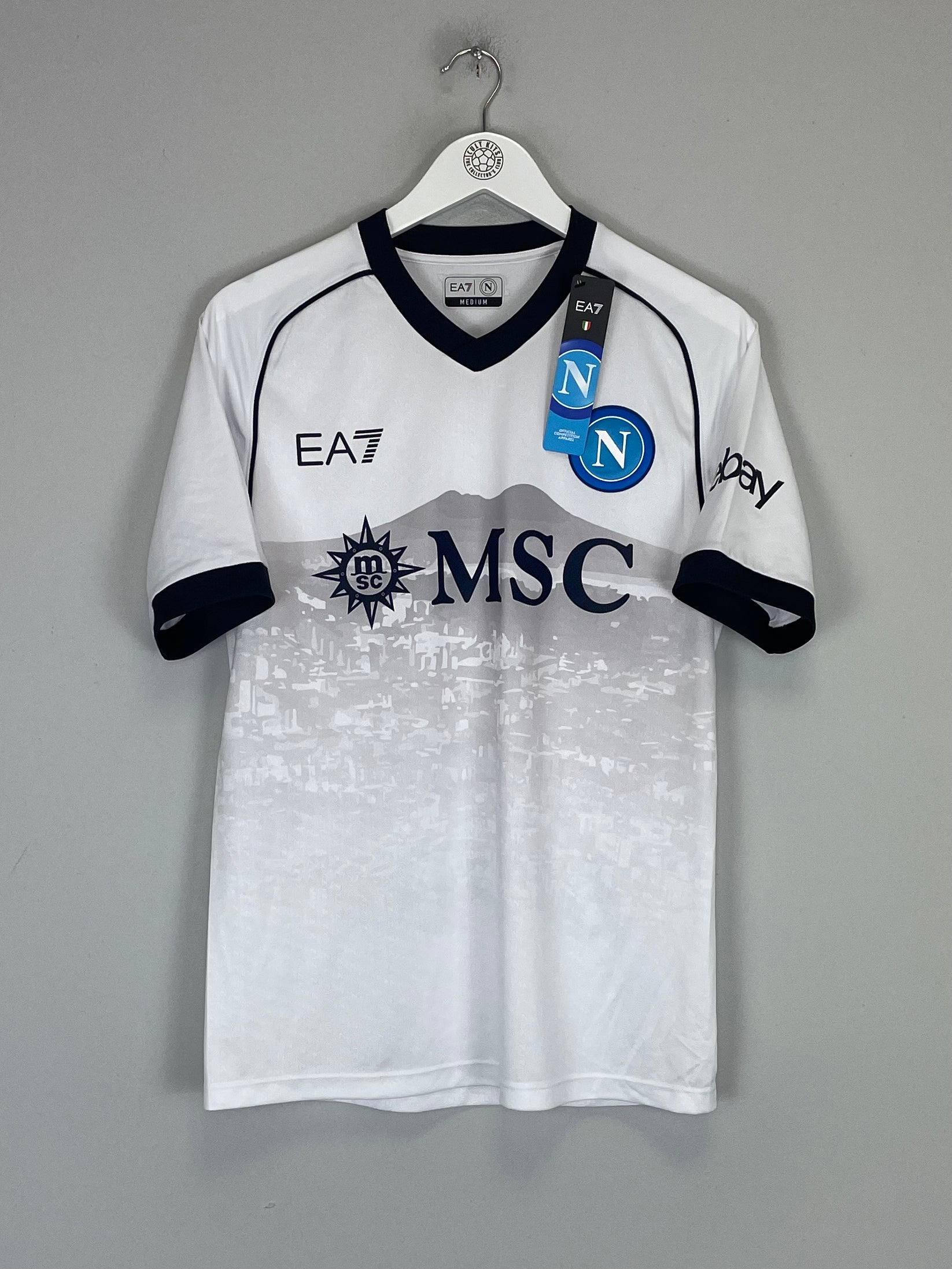 Shop 2023/24 NAPOLI *BNWT* AWAY SHIRT (M) EA7, classic football shirts, vintage football shirts & retro soccer jerseys at Cult Kits