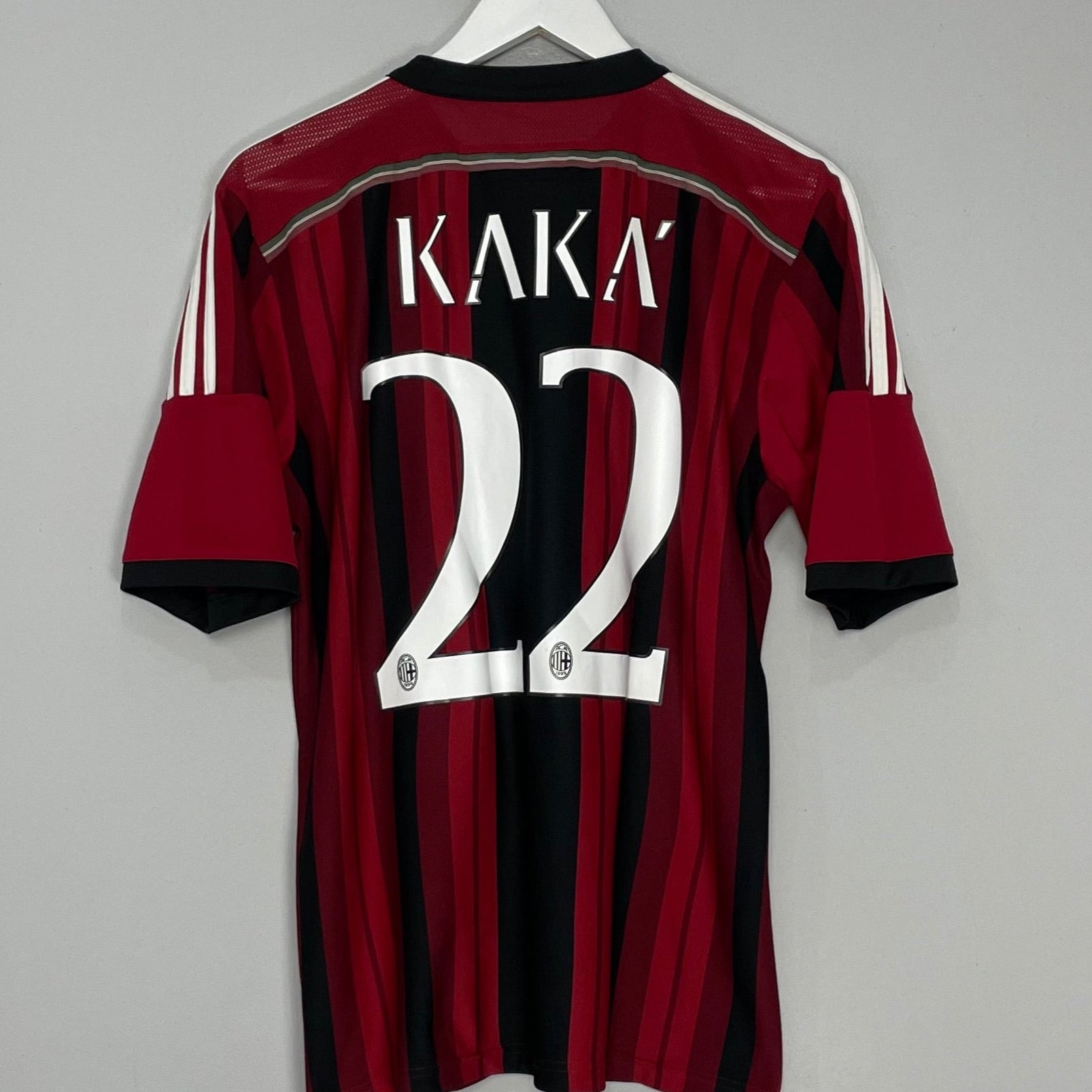Shop 2014/15 AC MILAN KAKA #22 HOME SHIRT (M) ADIDAS, classic football shirts, vintage football shirts & retro soccer jerseys at Cult Kits